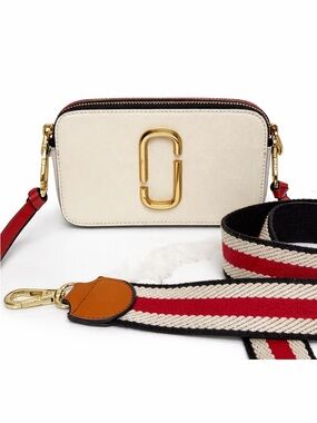 Marc Jacobs Snapshot Camera Bag Red White Blue Crossbody Bag